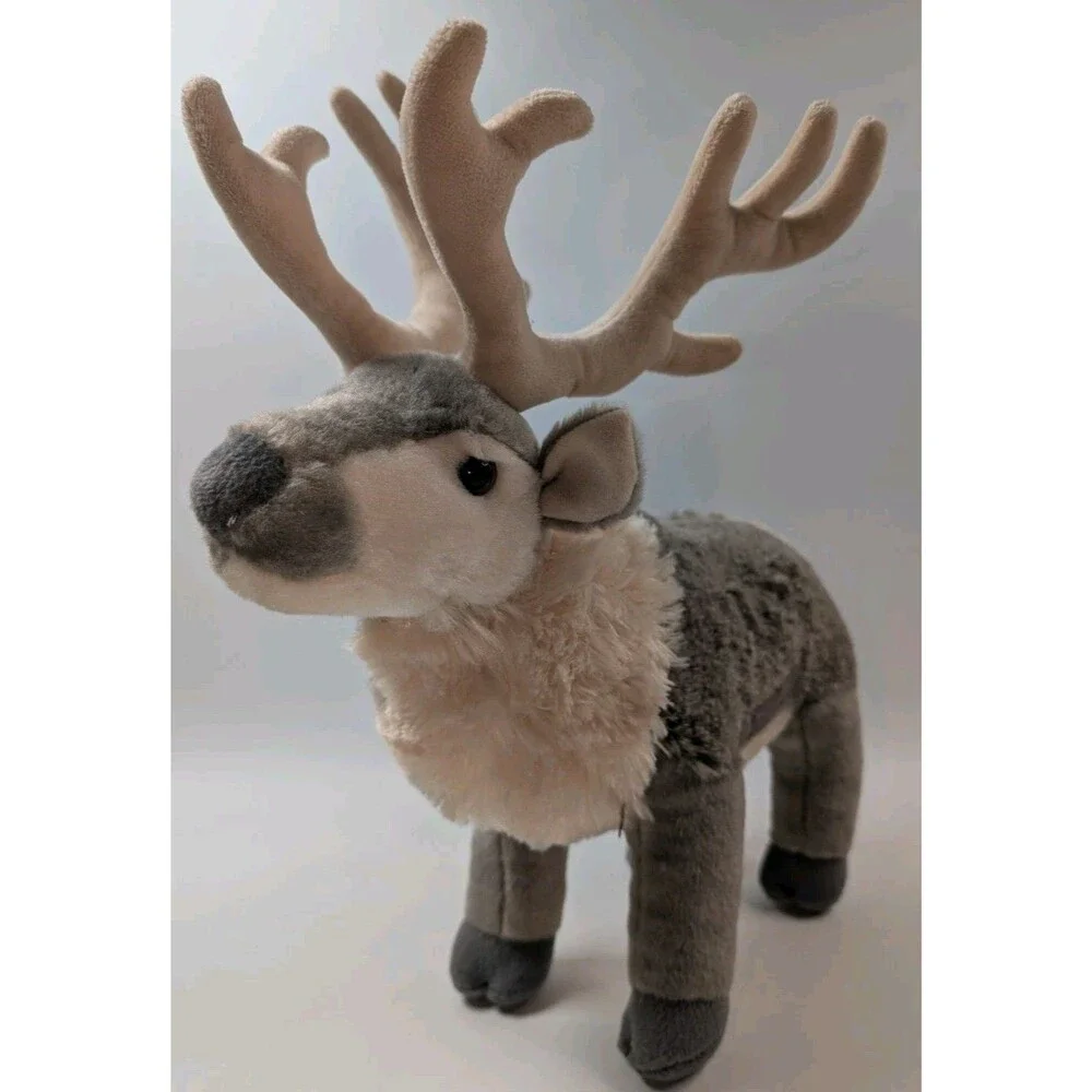 Wild Republic Realistic Reindeer Plush w/Antlers Standing 14